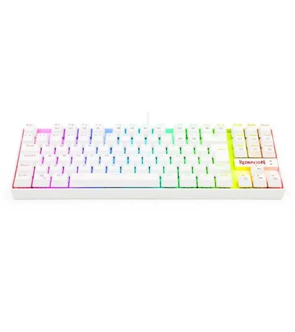 کیبورد گیمینگ ردراگون KUMARA K552 RGB White Red switch