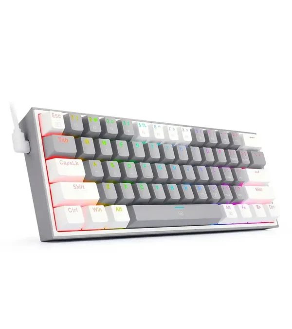 کیبورد مکانیکال گیمینگ ردراگون K617 FIZZ RGB Grey-White