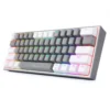 کیبورد مکانیکال گیمینگ ردراگون K617 FIZZ RGB Grey-White