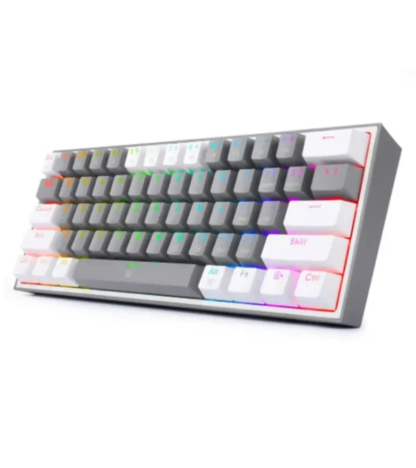 کیبورد مکانیکال گیمینگ ردراگون K617 FIZZ RGB Grey-White