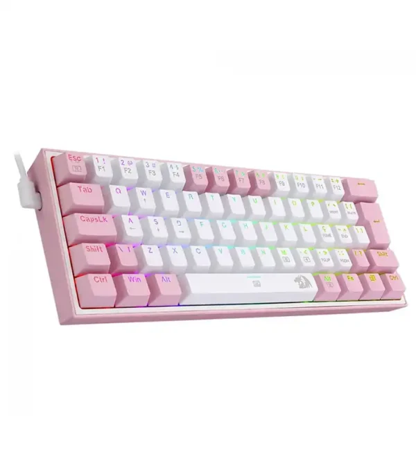 کیبورد مکانیکال گیمینگ ردراگون K617 FIZZ RGB White-Pink