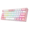 کیبورد مکانیکال گیمینگ ردراگون K617 FIZZ RGB White-Pink